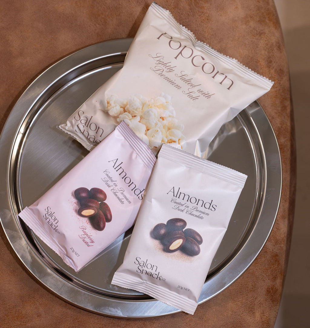 Salon Snack Co photo of indulgent single-serve snacks for salons